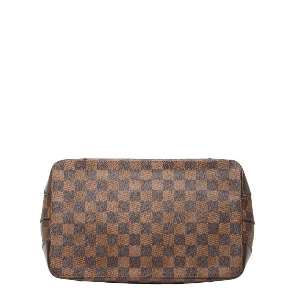 LOUIS VUITTON Brown Damier Leather Tote Bag